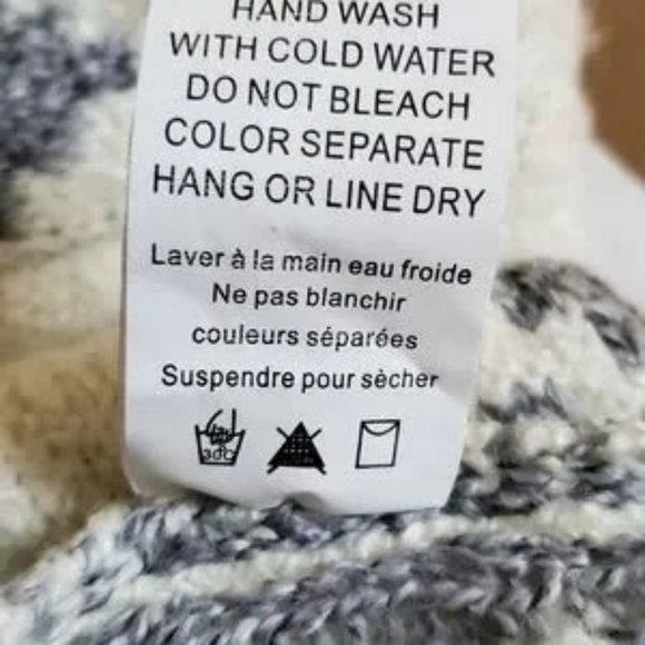 Open Style Blanket Cardigan, Snowflake Pattern - Picture 9 of 10